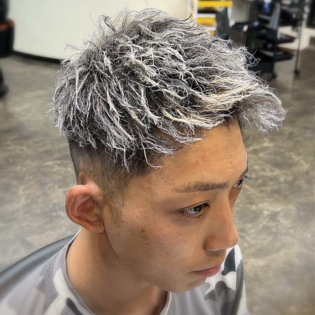 ツイスパ×ホワイトメッシュ