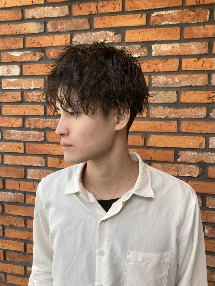 メンズパーマ　ツイスパ　弱めツイスパ　ゆるめツイスパ