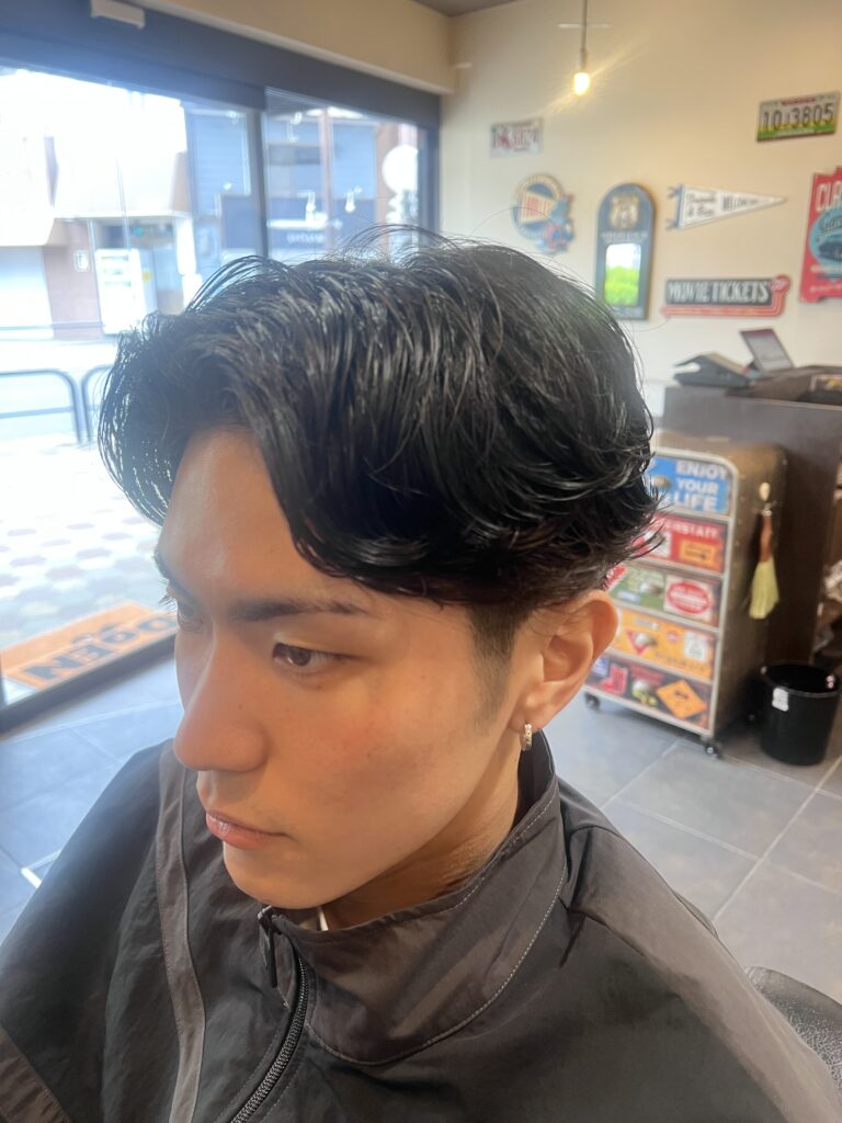 メンズショート　センターパート　大阪DoENの画像