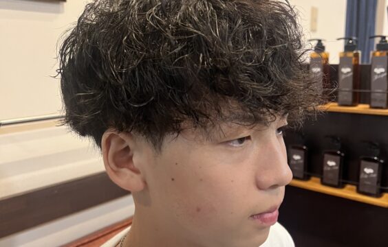 ツイスパ　メンズパーマ