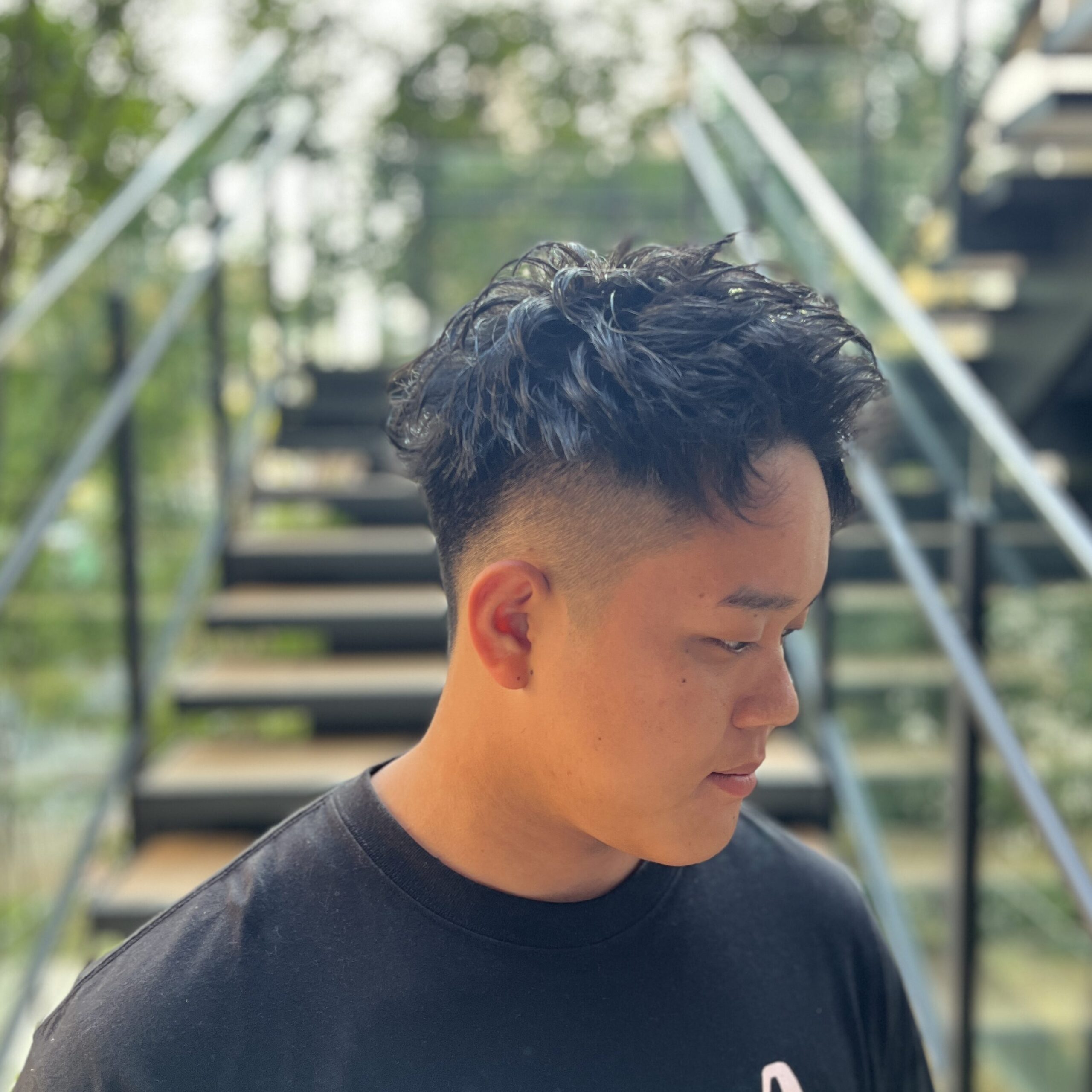 メンズパーマ　メンズカラー　理容室　メンズ理容室　メンズカット シェービング 顔剃り　ニュアンスパーマ