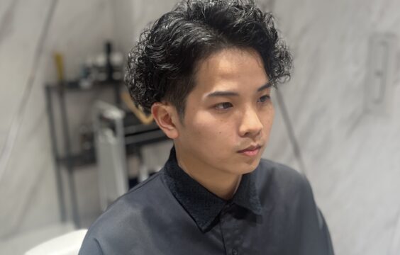 メンズパーマ スパイラルパーマ　強めスパイラル　スパイラル　マッシュ　マッシュパーマ　メンズカット カット