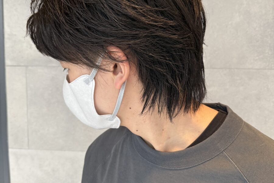 マレットヘア　ウルフヘア　メンズカット