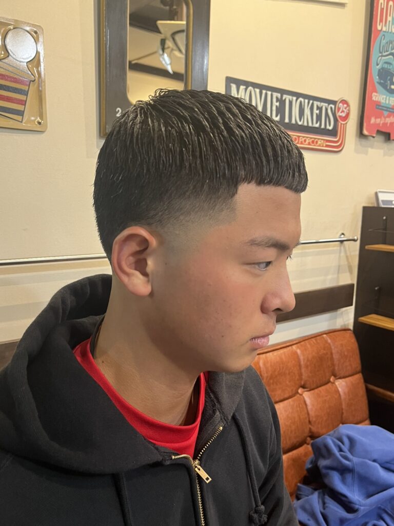 フェード　短髪　メンズショート　フェードカット