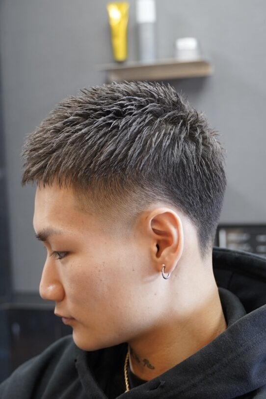 フェード　短髪　メンズショート　フェードカット