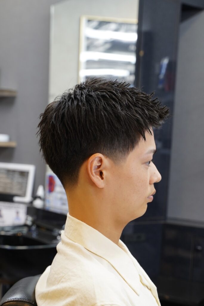 フェード 短髪 メンズショート フェードカット テーパーフェード