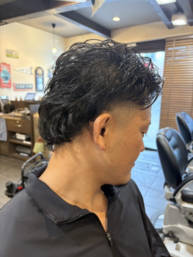 マレットヘア　ウルフヘア　メンズカット