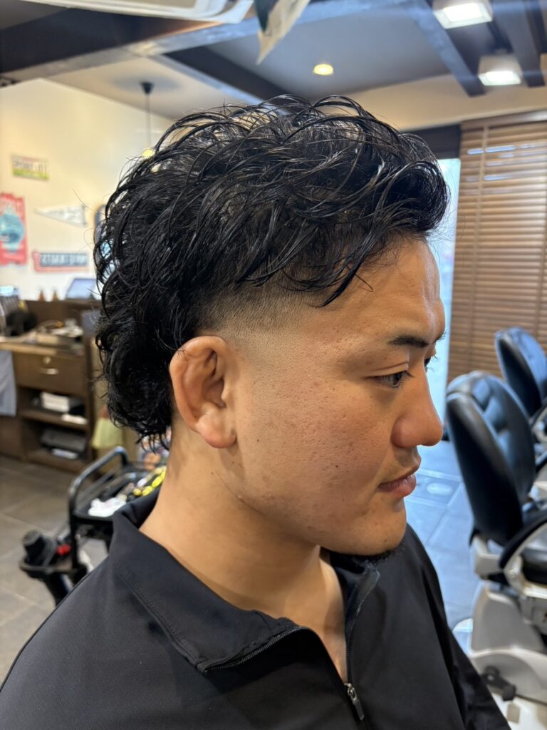 マレットヘア　ウルフヘア　メンズカット