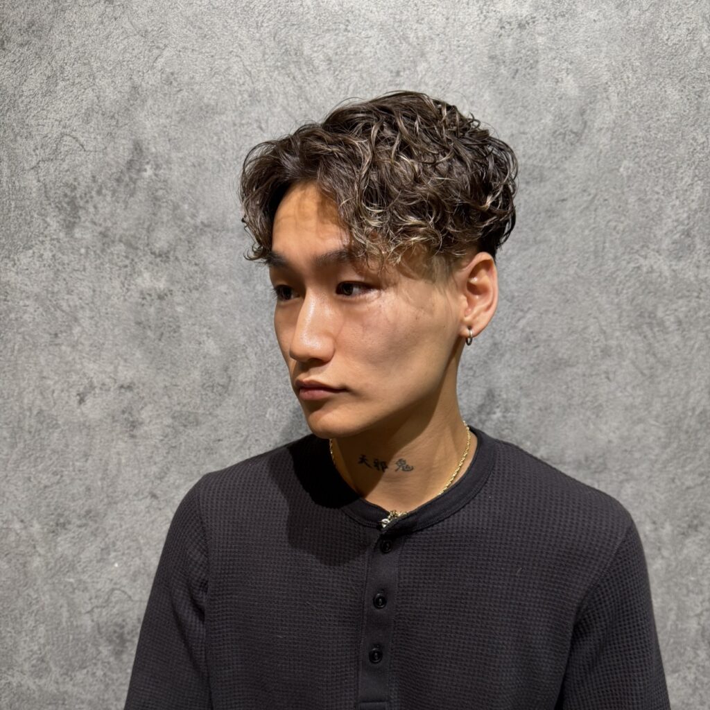 メンズパーマ　ラルフカール　パーマ　