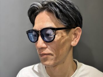 メッシュ　メンズ　センターパート