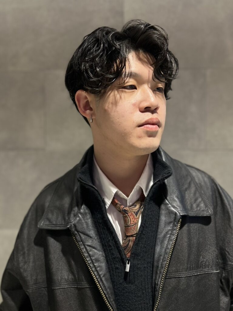 シャドウパーマ メンズ コンマヘア