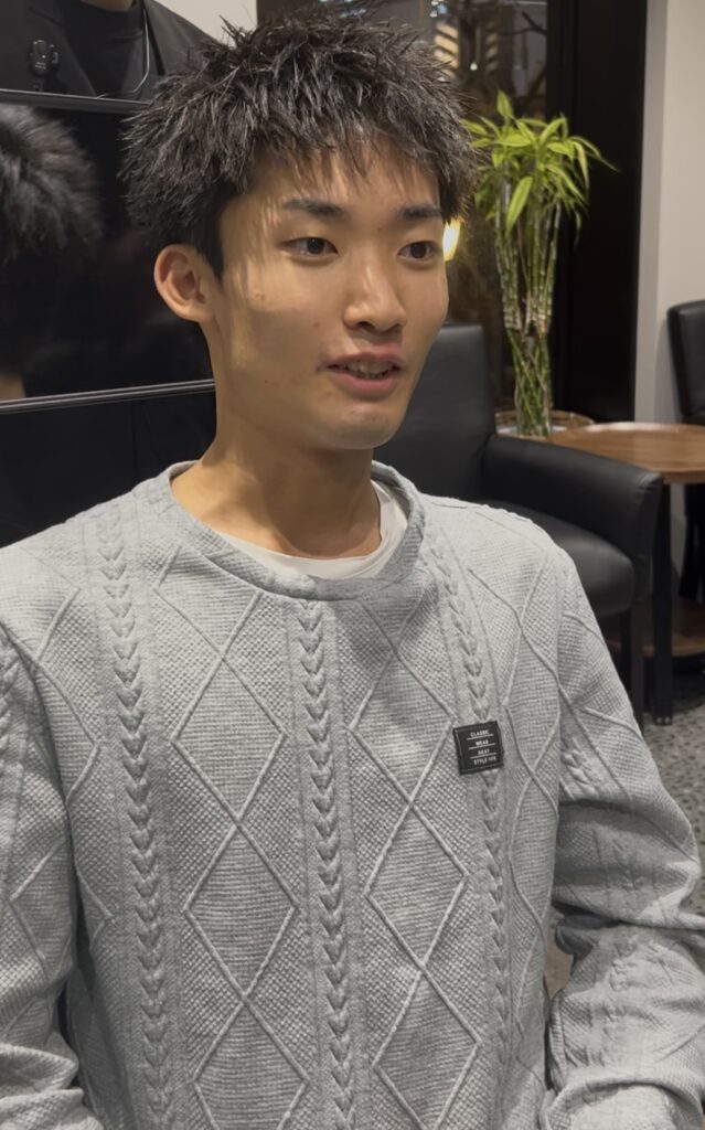 スパイキーショート　ツイスパ　メンズ