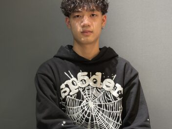 シャドウパーマ　メンズ　マッシュ