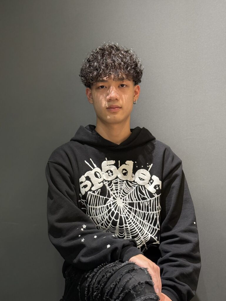 シャドウパーマ　メンズ　マッシュ