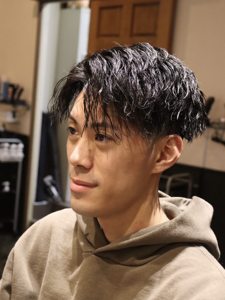 メンズパーマ　ツイスパ　セット